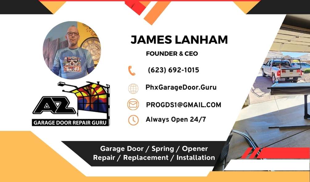 business card - Arizona Garage Door Repair Guru